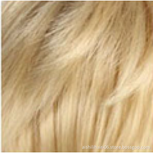 Wholesale cheap fluffy shaggy short natural wave  fiber synthetic colour mixture wig for women